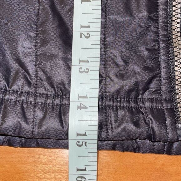 Athleta TOASTY BUNS Primaloft Black/Charcoal Gray Zipper Quilted Mini Skirt Sz 6 - Picture 8 of 8